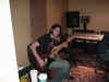 Chris in the studio