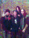 Rob, Cleve, and Chris with Johan from Backyard Babies (3-9-05 at B&A Warehouse in Birmingham, AL)